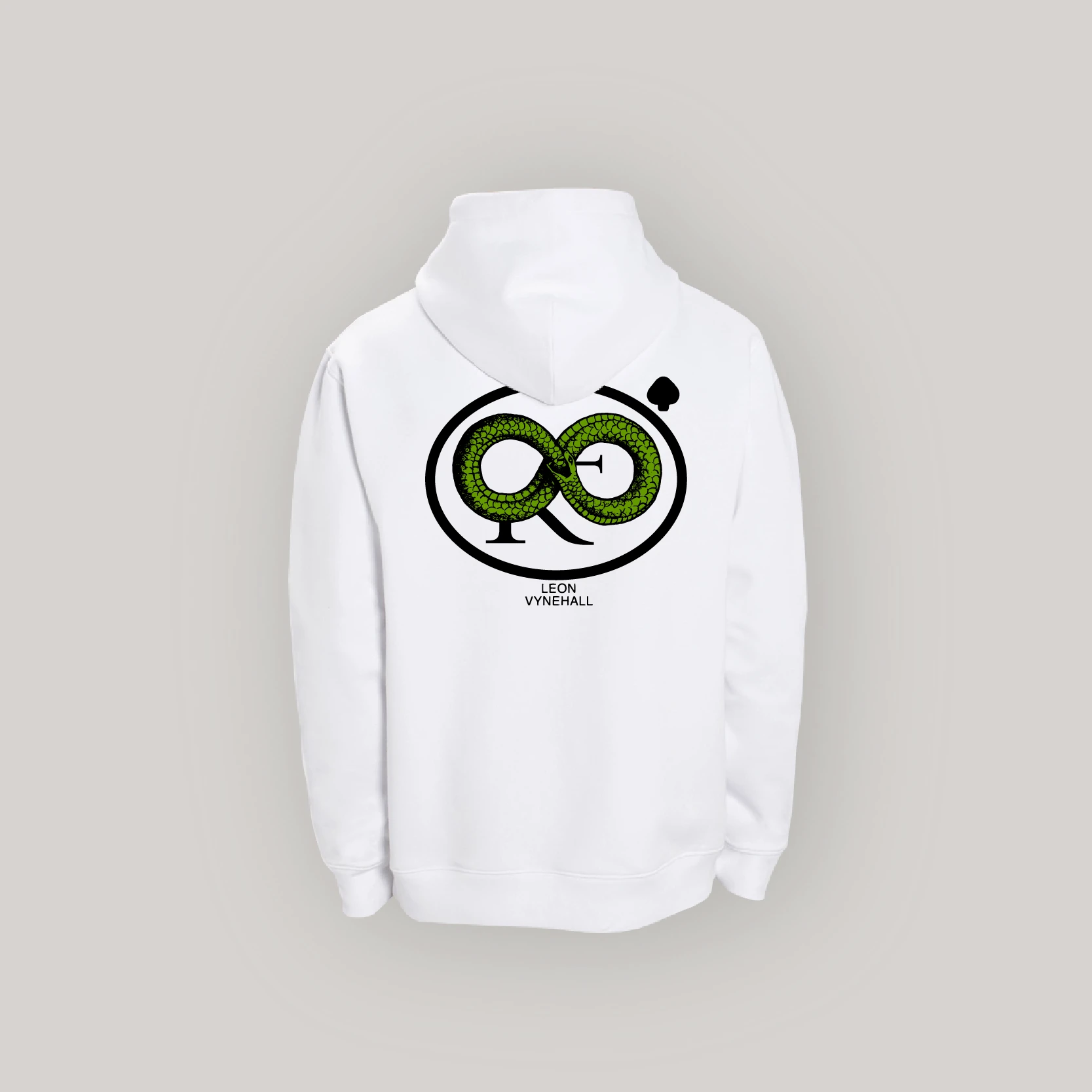 Load image into Gallery viewer, Leon Vynehall - ‘∞ Snake’ - White Hoodie

